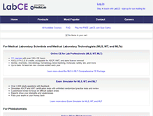 Tablet Screenshot of labce.com